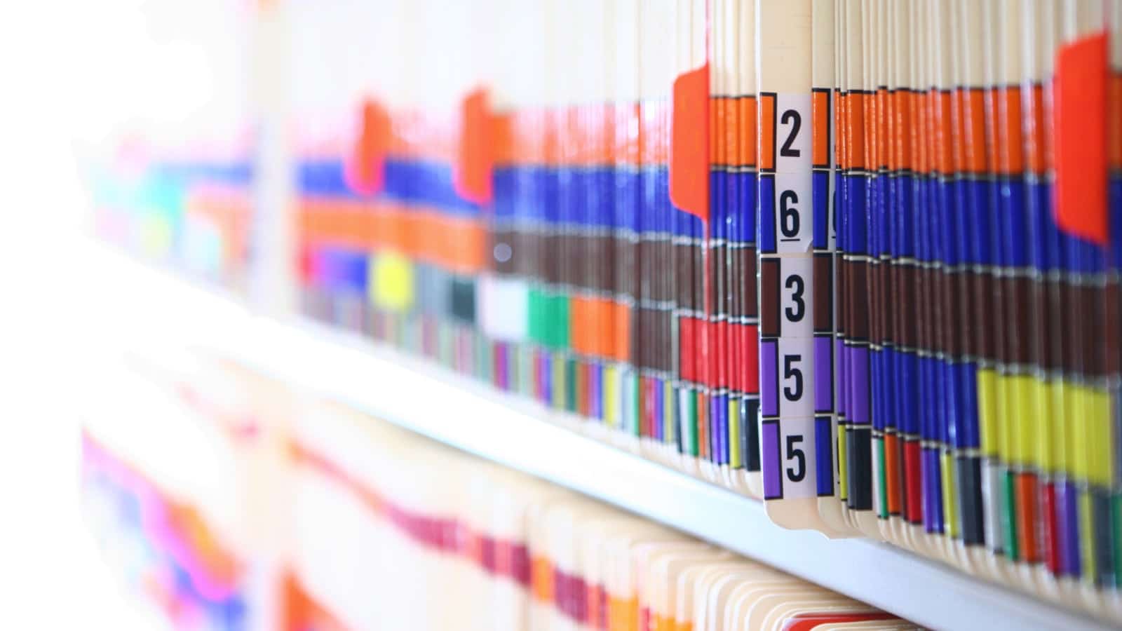 Medical Files Stock Photo